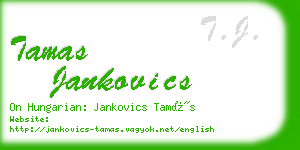 tamas jankovics business card